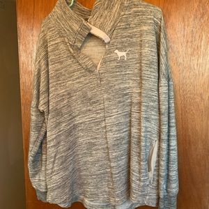 VS PINK quarter button up sweater
